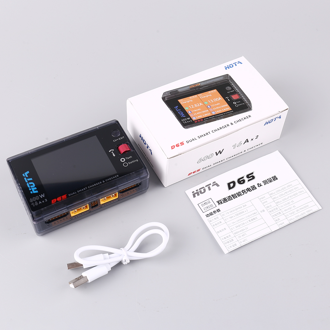 Rc Helicopter Charger - HOTA D6S 600W Dual Channel Smart