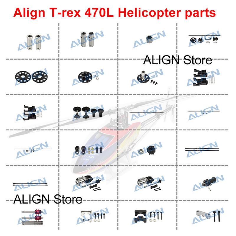 Rc Helicopter Gyro - Align Trex 470L Autorotation Tail Drive