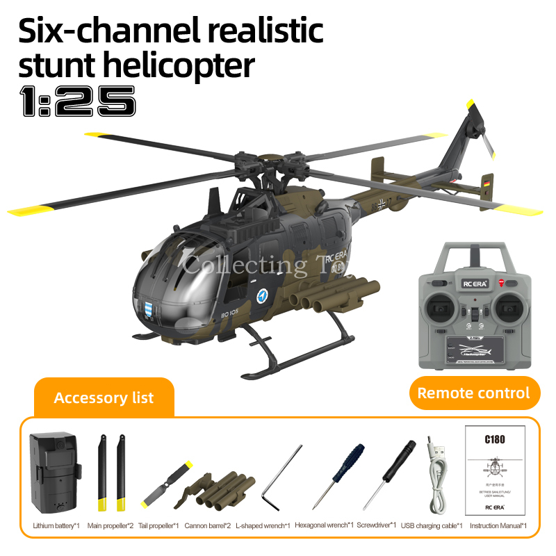 Rc Era C180 Bo105 1/25 Scale 6 - Rc Helicopter Gyro のレビューと価格