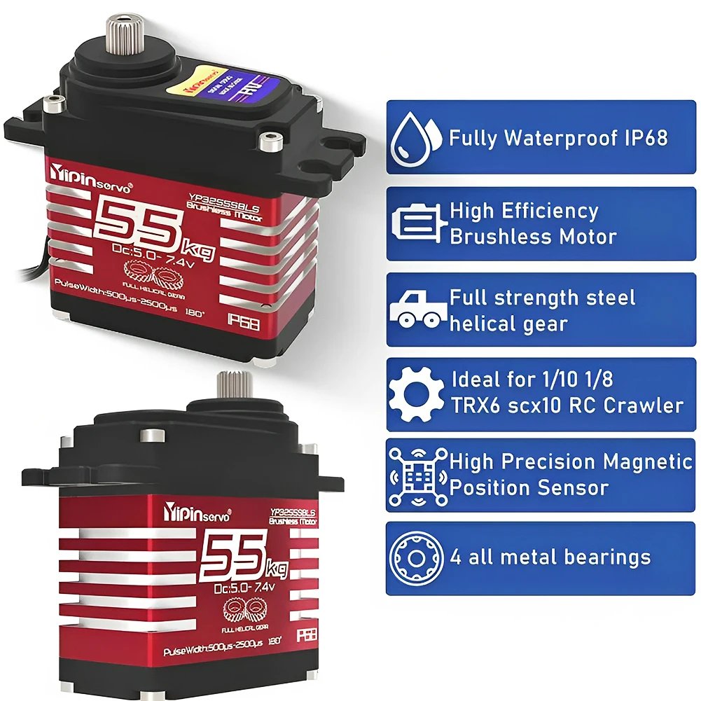 55kg Digital Servo 7.4V 180/27 - Rc Helicopter Servo のレビューと価格