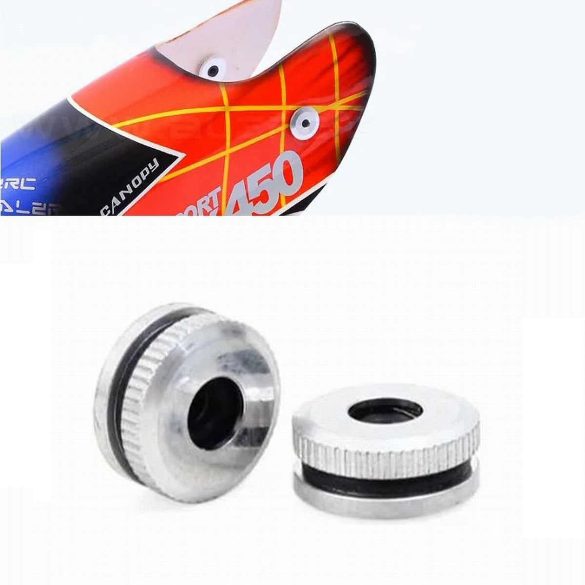Metal Canopy Mounting Nuts for - Rc Helicopter Nitro のレビューと価格