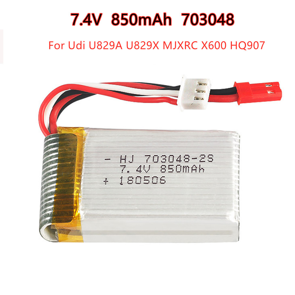 1-5pcs  2s 7.4V 850mAh 703048  - Rc Helicopter Battery のレビューと価格