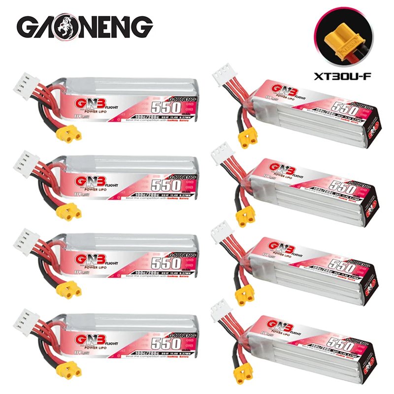 GNB HV 11.4V 550mAh 100C/200C  - Rc Helicopter Battery のレビューと価格