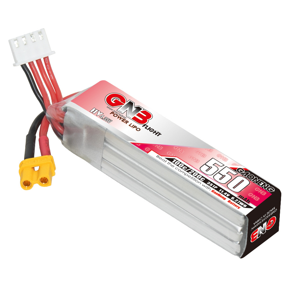 GNB HV 11.4V 550mAh 100C/200C  - Rc Helicopter Battery のレビューと価格