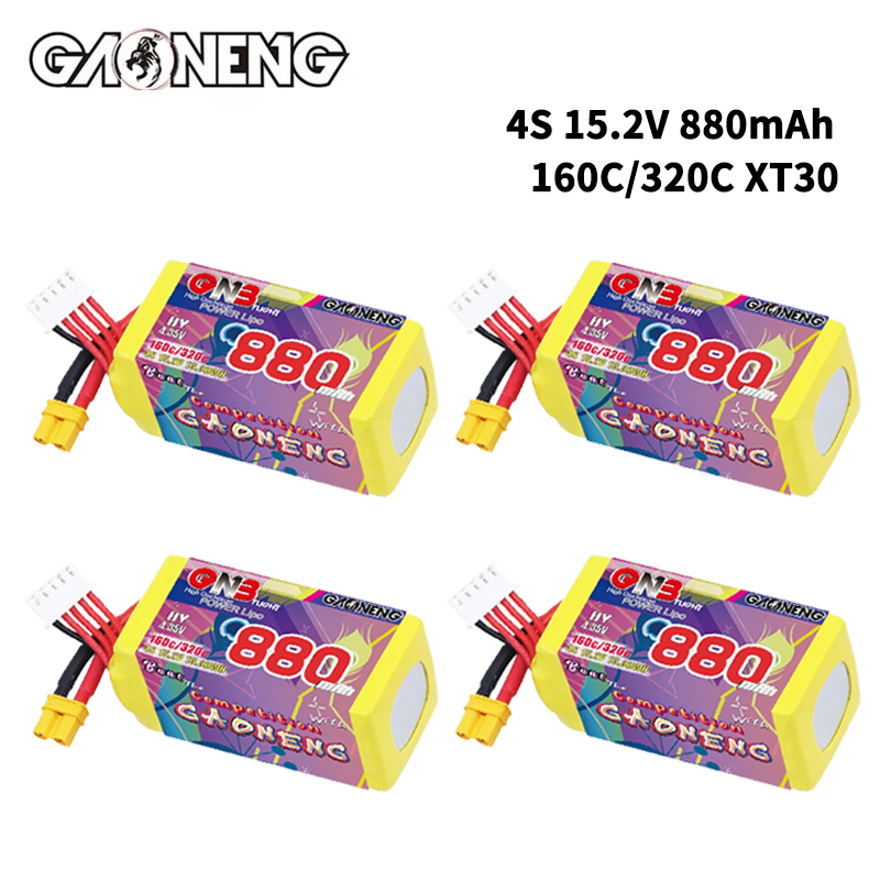 GNB 4S 880mAh 15.2V 160C/320C  - Rc Helicopter Battery のレビューと価格
