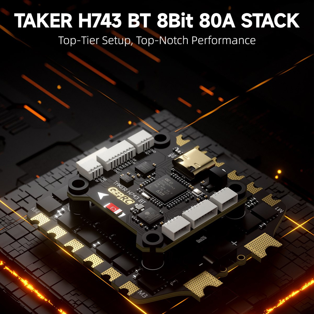 GEPRC TAKER H743 BT 8Bit 80A S - Rc Helicopter Gyro のレビューと価格