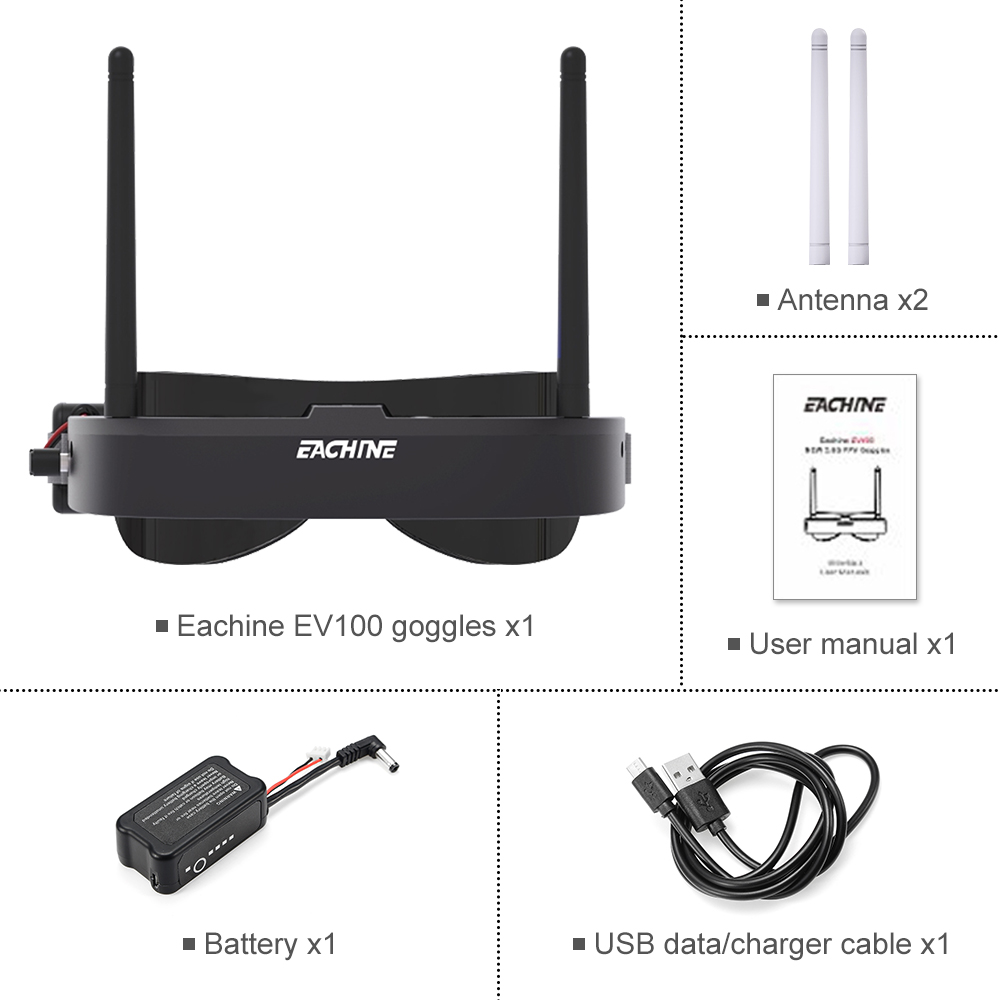 Eachine EV100 720*540 5.8G 72C - Rc Helicopter Case のレビューと価格