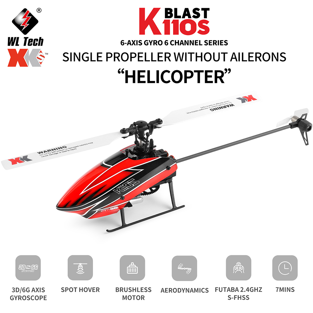 Wltoys XK K110S 6CH 3D 6G Syst - Rc Helicopter Gyro のレビューと価格