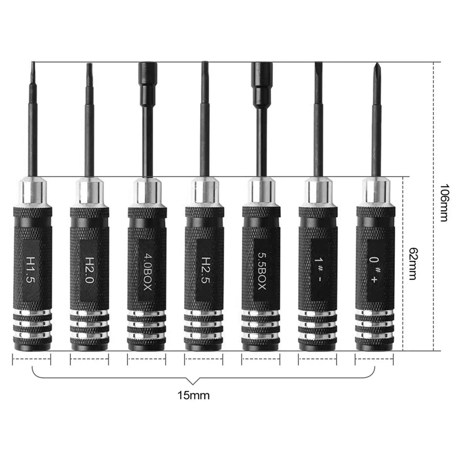 7 pcs Steel Screwdriver Set RC - Rc Helicopter Tool Kit のレビューと価格