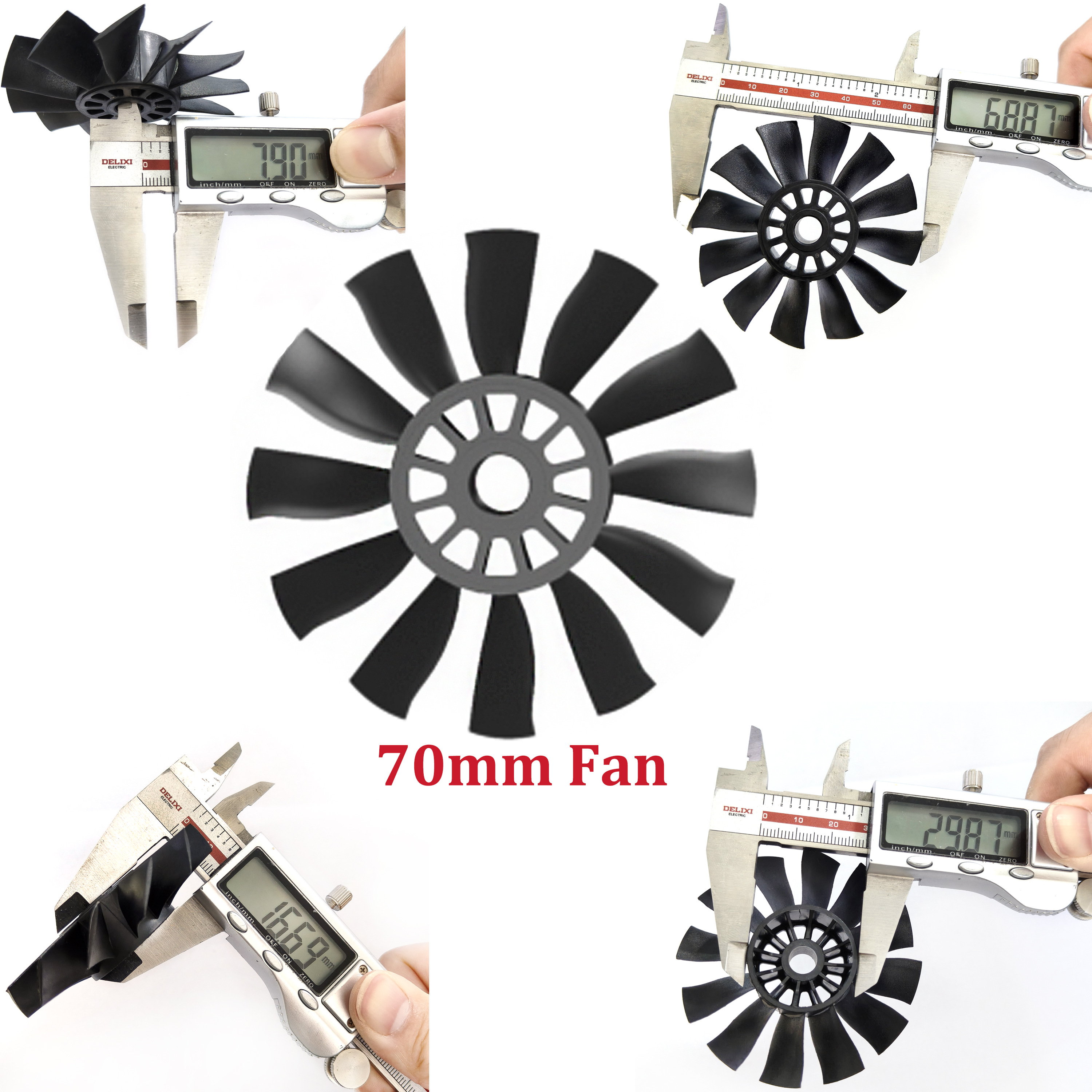QX-MOTOR 12Blades CW CCW 70mm  - Rc Helicopter Blade のレビューと価格