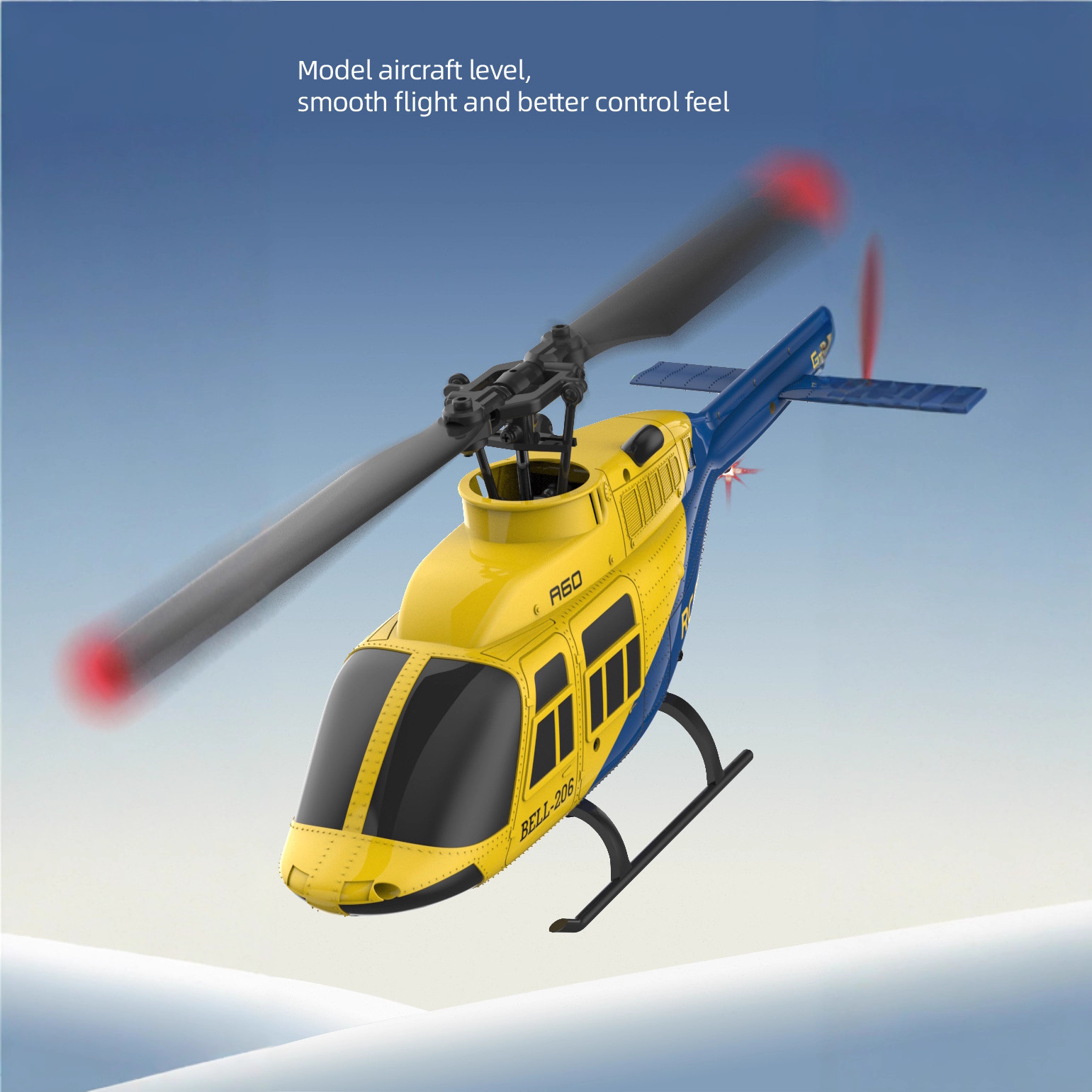 A60 1/42 Scale Bell 206 RC Hel - Rc Helicopter Single Rotor のレビューと価格