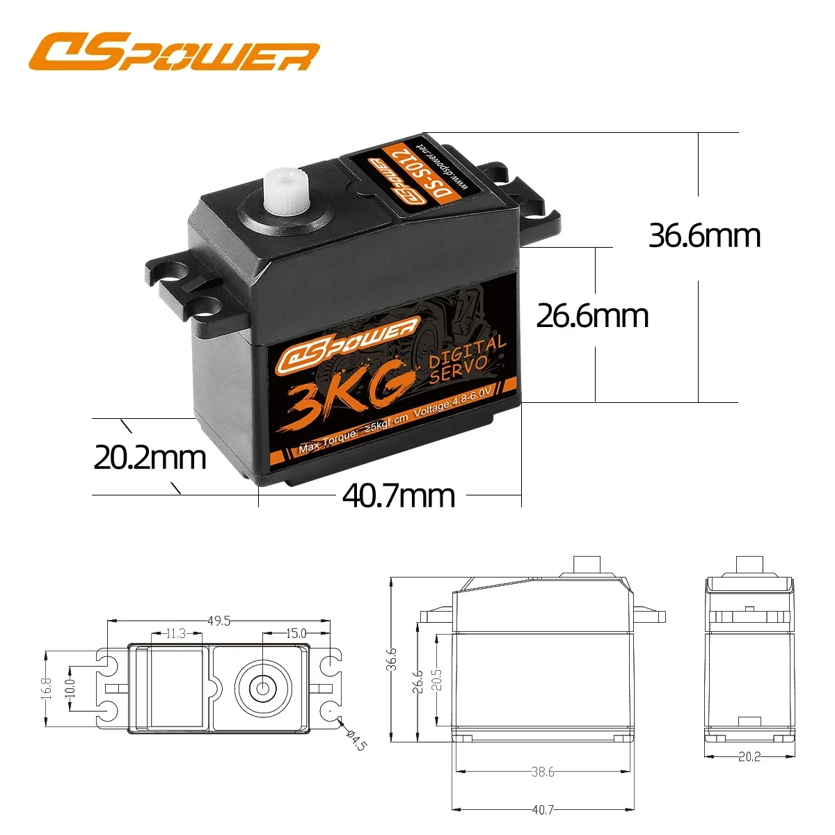 DSpower 3KG Plastic Gear Water - Rc Helicopter Servo のレビューと価格