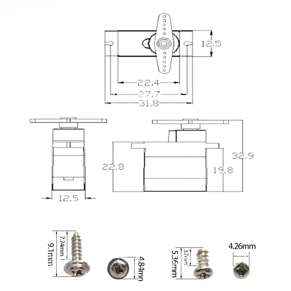 4PCS 9g SG92R Micro Servo Plas - Rc Helicopter Servo のレビューと価格