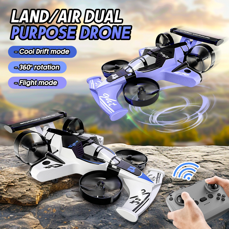 2in1 Mini Drone Air-Ground Fly - Rc Helicopter Electric のレビューと価格