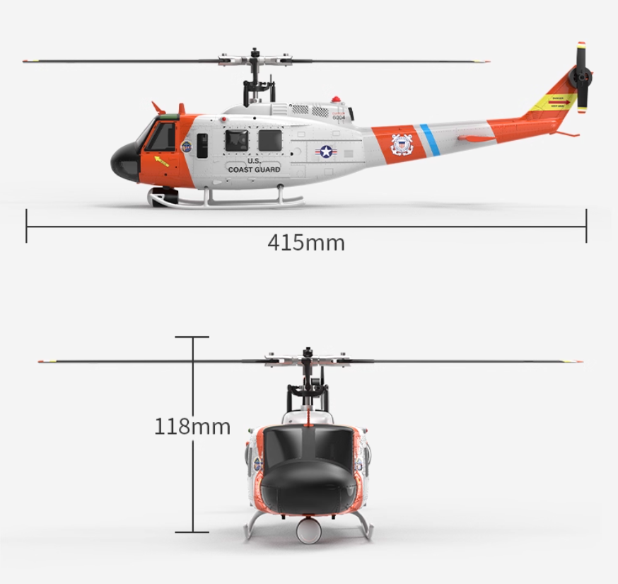 YUXIANG F07S Battery UH-1 RC H - Rc Helicopter Coaxial のレビューと価格