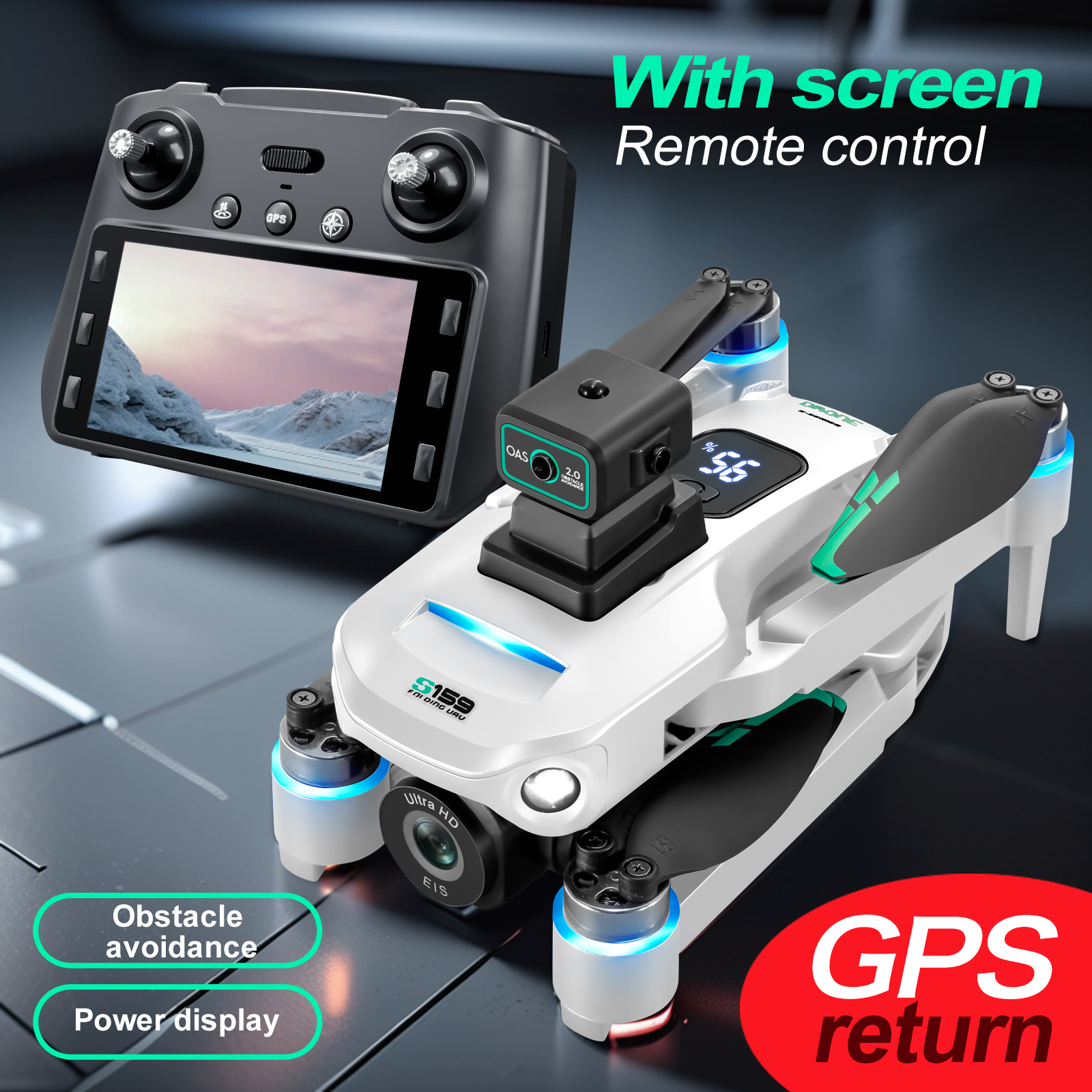 S159 GPS Drone 4K Profesional  - Rc Helicopter Electric のレビューと価格