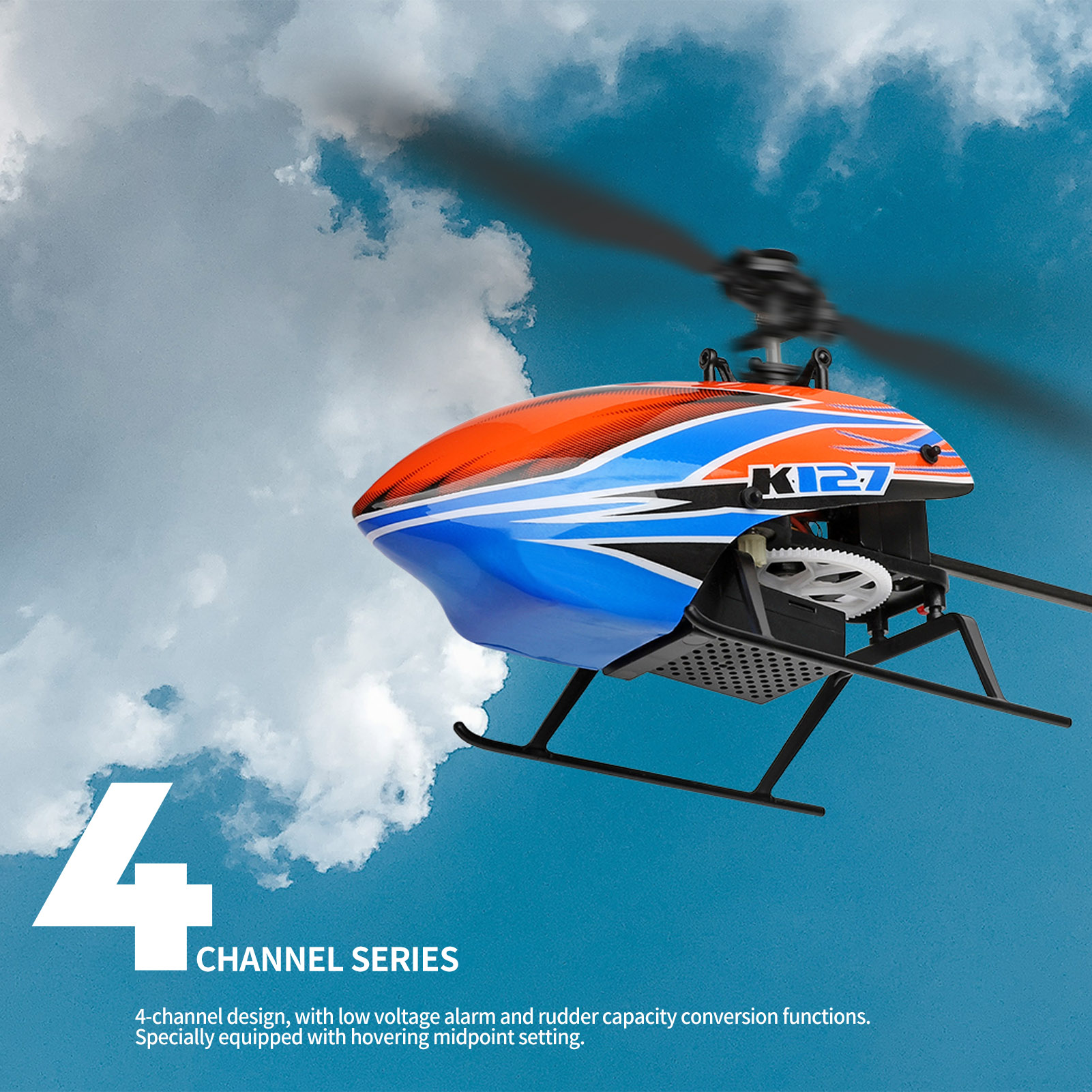 WLtoys XK K127 4CH 6-axis Gyro - Rc Helicopter Gyro のレビューと価格