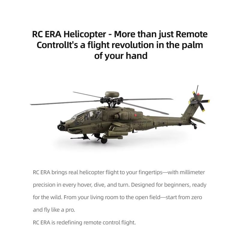 New In Stock RC Era Ah-64d Apa - Rc Helicopter Single Rotor のレビューと価格